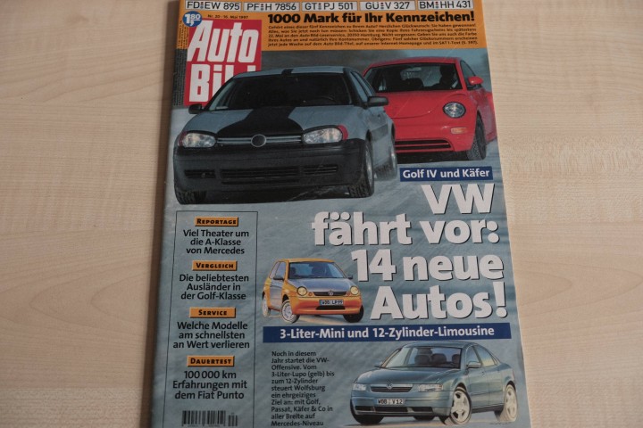 Deckblatt Auto Bild (20/1997)